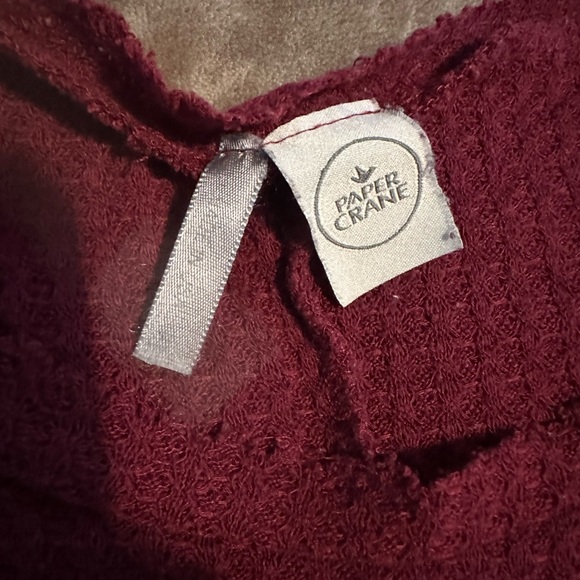 Paper Crane Waffle Knit Long Sleeve - Picture 2 of 2